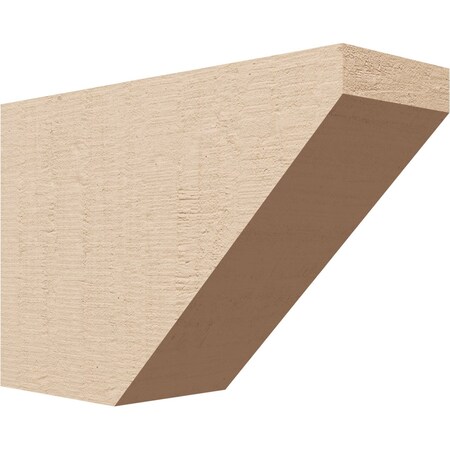 Ekena Millwork 4in. W x 8in. H x 12in. L Concord Woodgrain TimberThane Rafter Tail, Primed Tan RFTUR04X08X12CONRCPR